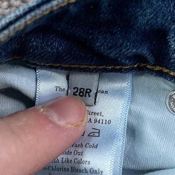 Everlane Jeans Womens 28 Blue Mid Way Wide Leg 5-Pocket Stretch Denim - Picture 11 of 14